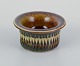 Stig Lindberg (1916-1982), Gustavsberg - Studio Hand, miniature bowl with glaze in brown and green tones.
