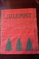 An old cover for collecting the cards from the christsmas for hanging upWith embroidery made by hand20 cm x 24cmIn a good condition