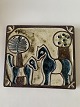 Søholm ReliefMotive. Two horsesNo. 4017Height 19.2 cmWide 21.7 cmSOLD