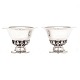 Par Art Nouveau sølvskåle af R. A. Christophersen, Odense, 1925. H: 10,6cm. V: 640gr