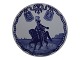 Stor Royal Copenhagen mindeplatte fra 1912Garderhusarregimentet