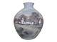 Bing & GrøndahlStor Unika vase med bondegård fra 1978