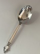 Georg Jensen serving spoon in solid silver, silver cutlery QueenLength 22.8 cm.