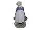 Royal Copenhagen figurineFarmgirl with milk churn and lunch box