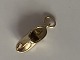 Wooden Shoe Charms / Pendant in 14 carat Height 17.03 mm