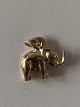 Elefant Charms / Vedhæng i 14 karat guld Højde 14,10 mm