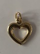 Hjerte Vedhæng / Charms i 14 karat guldHøjde 14,24 mm