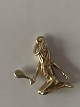Jomfruen stjernetegn Charms / Vedhæng i 14 karat guld Højde 16,80 mm