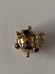 Ball with red stones Charms / Pendant in 14 carat goldHeight 17.12 mm