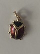 Marie hen with enamel Charms / Pendant in 14 carat goldHeight 13.90 mm