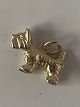 Hund Terrier, Charms / Vedhæng i 14 karat guld Højde 11,20 mm