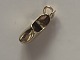 Wooden Shoe Charms / Pendant in 14 carat Height 22.72 mm