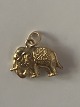 Elephant Charms / Pendant in 14 carat goldHeight 14.98 mm
