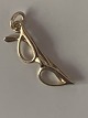 Glasses Pendants / Charms in 14 carat goldHeight 22.20 mm