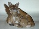 Royal Copenhagen Figurine, Vixen with cubs