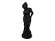 Sort Hjorth terracotta figurDame fra ca. 1880-1900
