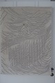 Vægtæppe/BilledtæppeBroderet i håndenSmukt, næsten diskret, motivMeget smukt og i virkelig god standH: 95cmB. 70cm