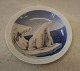 5175 RC Tray with polar bear 12.7 cm (Aktieselskabet THS Sabroe & Co) Royal Copenhagen 