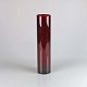 Rød cylinder vaseHøjde 25 cm