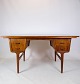 Skrivebord - Teaktræ - Unikt Design - Finsk - 1960