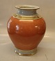 212-3342 Kgl. Orange på gråt med guld 29 x ca 23 x 18 cm Kongelig Dansk  Craquelé, Craquele