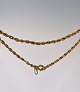 Armbånd snoet 18 kt guld20 cm