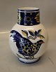 818 Vase 21 cm (1737818) Royal Copenhagen Fajance Blå Fasan Chr Joachim