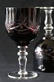 Römer / Bohemian glass,Bordeaux red wine,Height. 13 cm