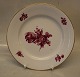 8097-427 Dinner plate  25.5 cm Purple Danish Porcelain Purpur Flower with gold braided Tableware