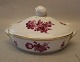 8170-427 Old Oval Lidded dish 30 cm Purple Danish Porcelain Purpur Flower with gold braided Tableware