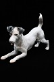 Bing & Grøndahl porcelæns figur af glathåret foxterriere.B&G# 1723...