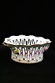 Royal Copenhagen Full Saxon Flower fruit bowl with handle from 1923-28. RC#4/1576...