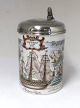 Royal Copenhagen. Niels Juel krus fremstillet i anledning af 300 året for Slaget i Køge bugt 1677- 1977. Højde 21 cm. I original æske.