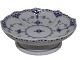 Blue Fluted Half LaceBowl on stand 17.5 cm.