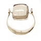 Vivianna Turun Bülow Hübe for Georg Jensen armring i sterlingsølv med rutil quartz #203. Ind. mål: 5,8x5cm