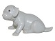Royal Copenhagen figurPointer hvalp med mat hvid glasur