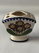 Aluminia small vase with holes in the top for flowers.Dec. No. 547/558.