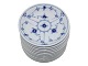 Blåmalet HotelporcelænLille rund glasbakke 9,8 cm.