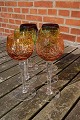 Roemer glasses,Bohemian crystal, set of 6 wine glasses 19cm