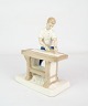 Figur - Porcelæn - høvlebænk - nr. 21816