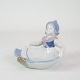 Figur - Porcelæn - Siddende pige - nr. 1087