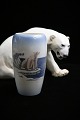 Royal Copenhagen porcelæns vase med isbjørne motiv.RC# 4352...