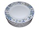 Hvid Vild RoseMiddagstallerken 25,0 cm.