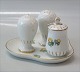 B&G Eranthis porcelain 052 Salt Pepper and mustard on tray SEE LIST