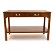 Kaare Klint sideboard i cubamahogni. To skuffer i sarg og avishylde. Fremstillet hos Rud. Rasmussen og med etiket herfra. H: 74cm. top: 58x114cm