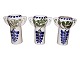 Aluminia WisteriaThree small vases