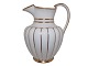 White Curved with  gold edgeLarge and rare pitcher for punch