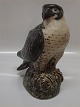 Royal Copenhagen Art Pottery 21407 RC Large Peregrine Falcon, Knud Kyhn, September 1956