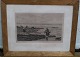 Radering: Paris Carl Locher 1887   42 x 53 cm gammel ramme og glas. . Rejefiskere i Bretagne
