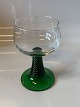 Rømer Red wine glass with green baseHeight 13.7 cmSOLD